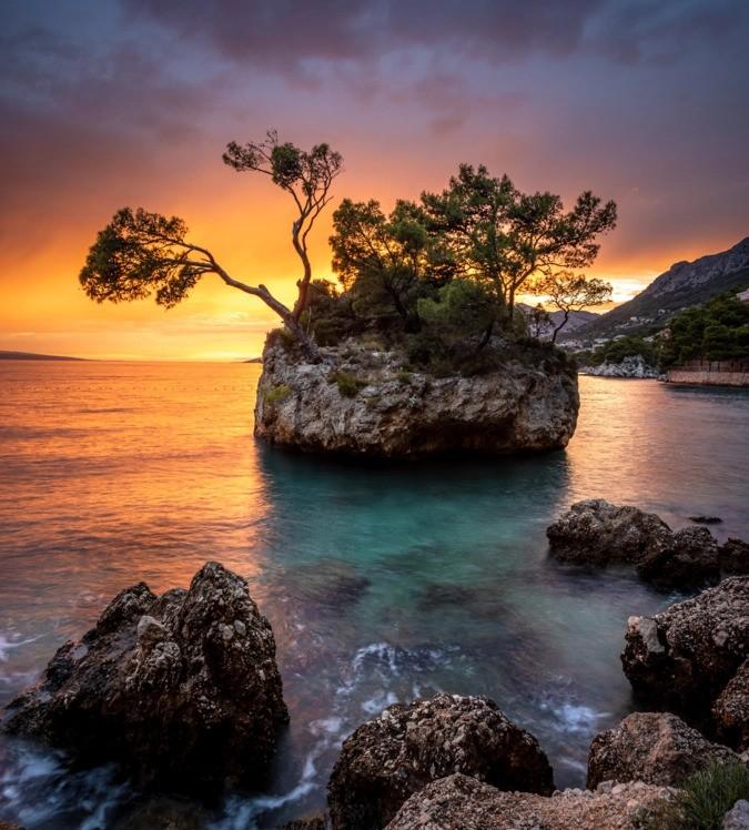 Evening: The Most Beautiful Sunset in Croatia
